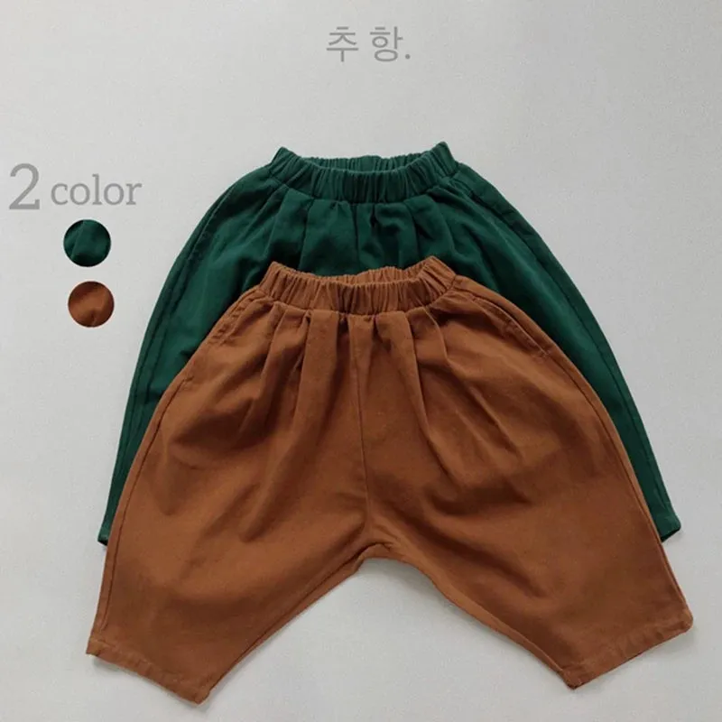 1-6Yrs Baby Boys Girls Pants Korean Style Spring Autumn Kids Radish Pants Casual Pant Cotton Elastic Waist Children's Trousers