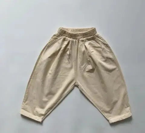 1-6Yrs Baby Boys Girls Pants Korean Style Spring Autumn Kids Radish Pants Casual Pant Cotton Elastic Waist Children's Trousers