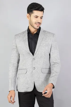 100% Pure Linen Grey Blazer