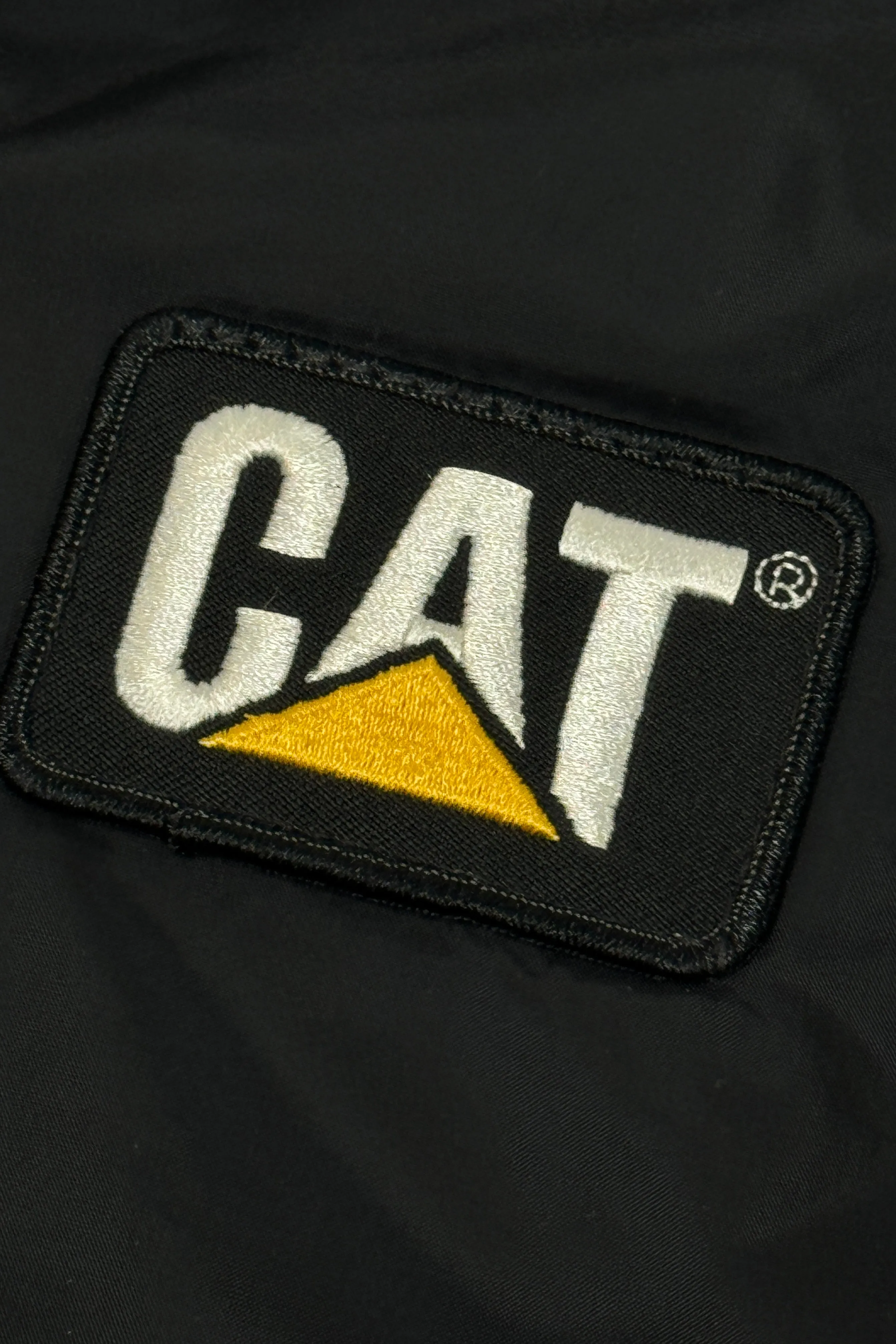 1970’S CAT MADE IN USA CROPPED COACHES JACKET LARGE