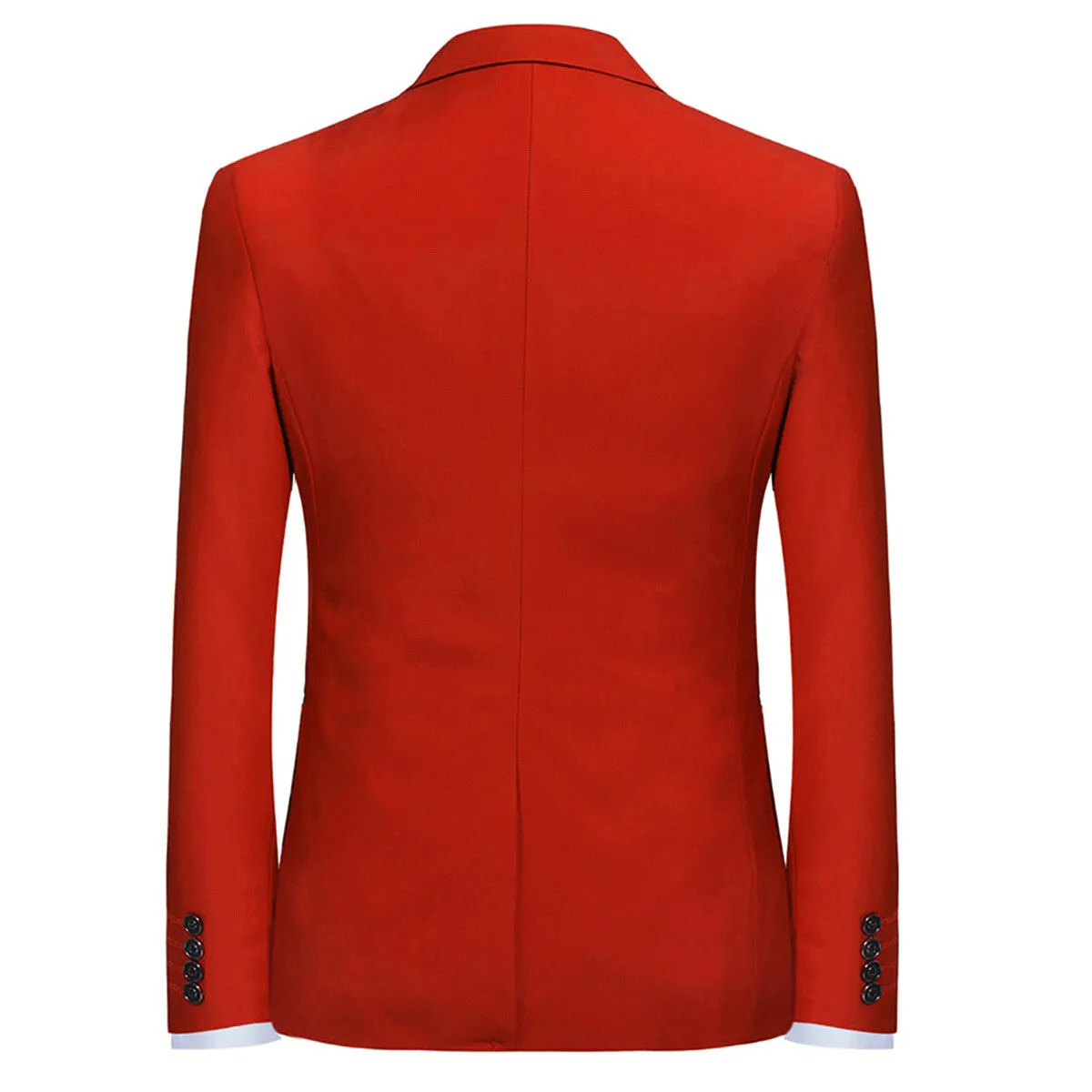 2-Piece Slim Fit Simple Designed Red Suit