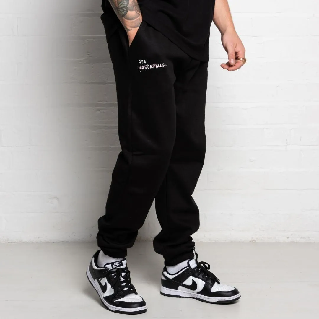 304 Mens Essential Member Joggers Black