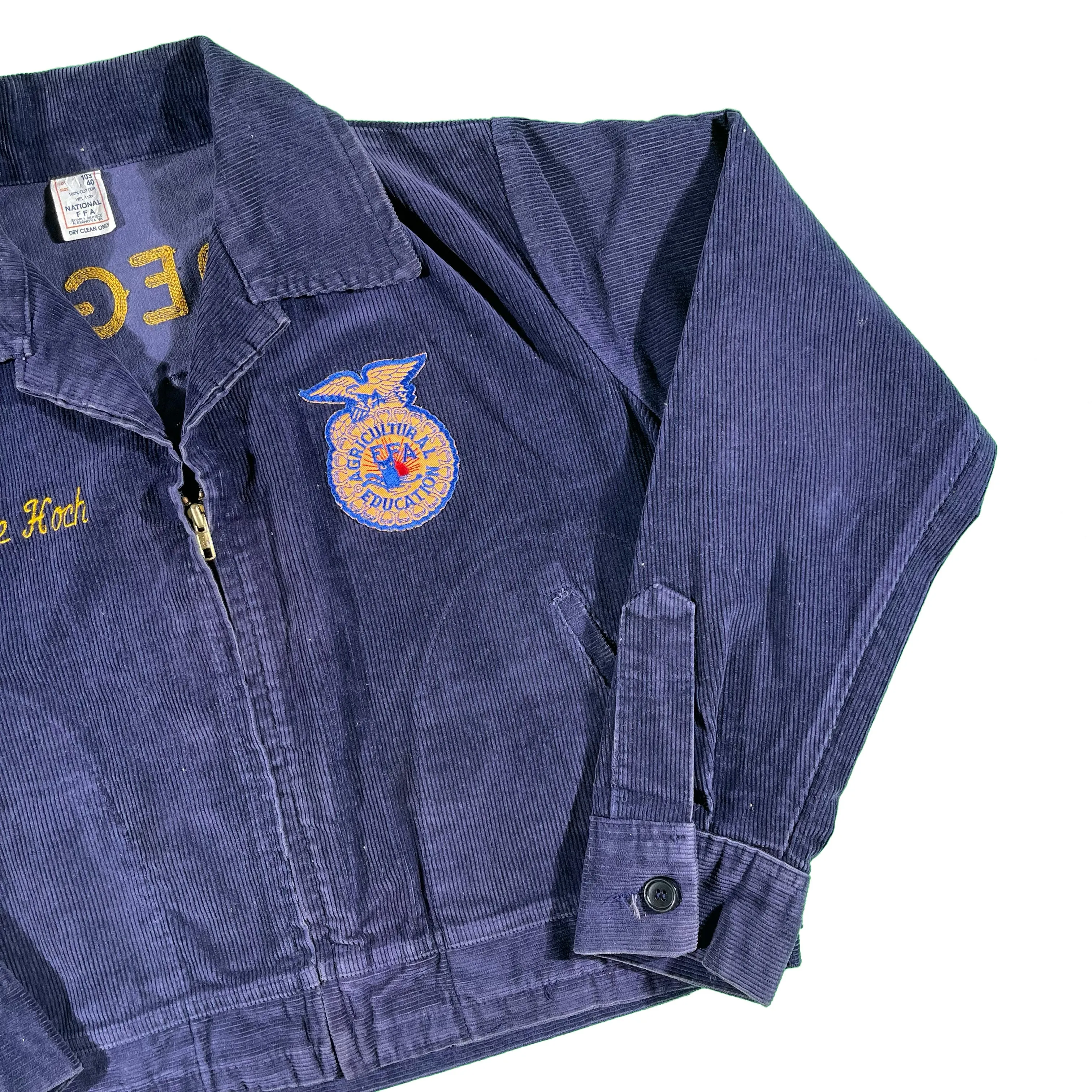 80s Cropped Dayton Oregon FFA Jacket- M