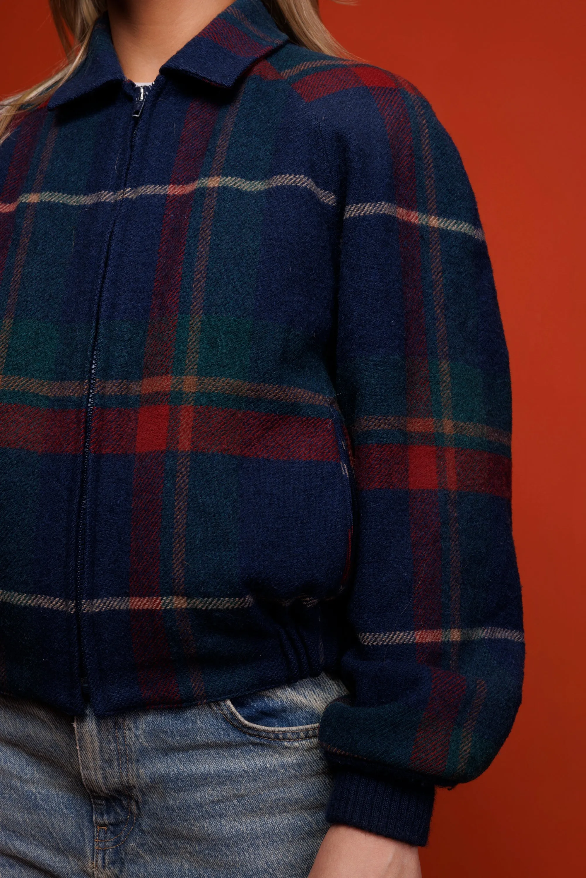 80's Pendleton Cropped Wool Jacket S/M