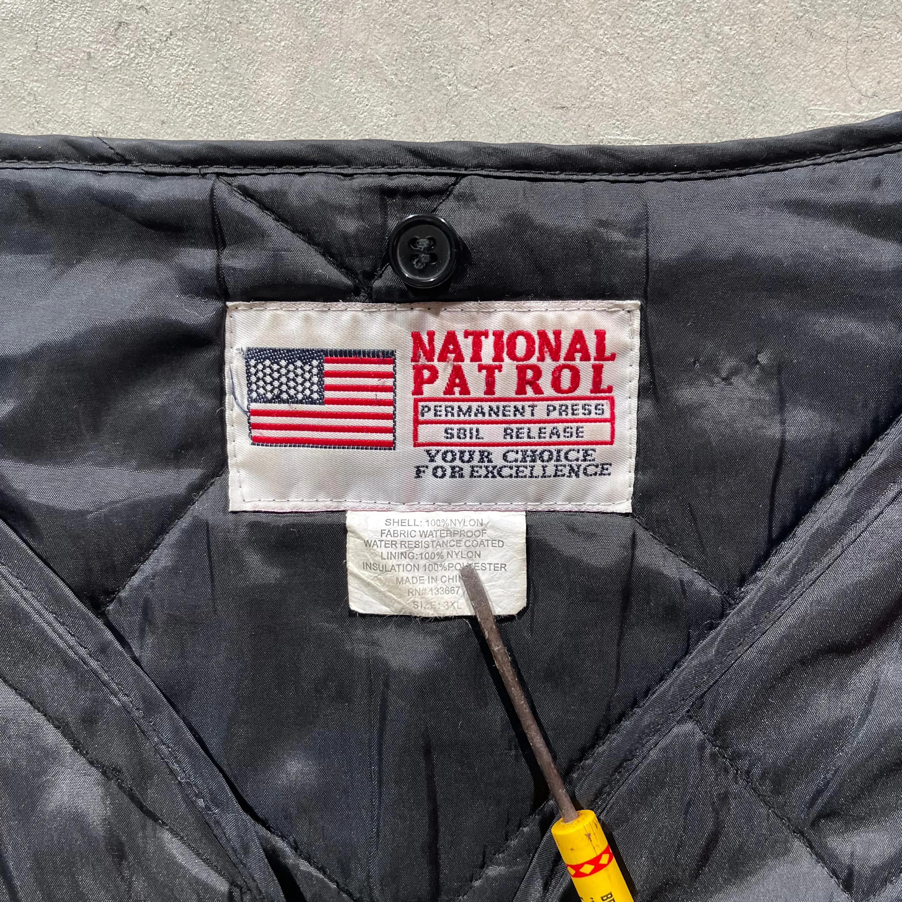 90s National Patrol Cropped Liner Jacket- XL