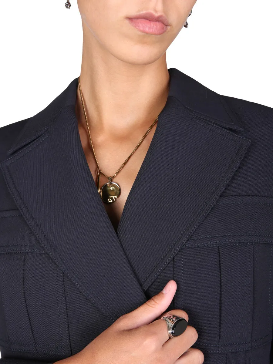 Alexander McQueen Cropped Double-Breasted Jacket