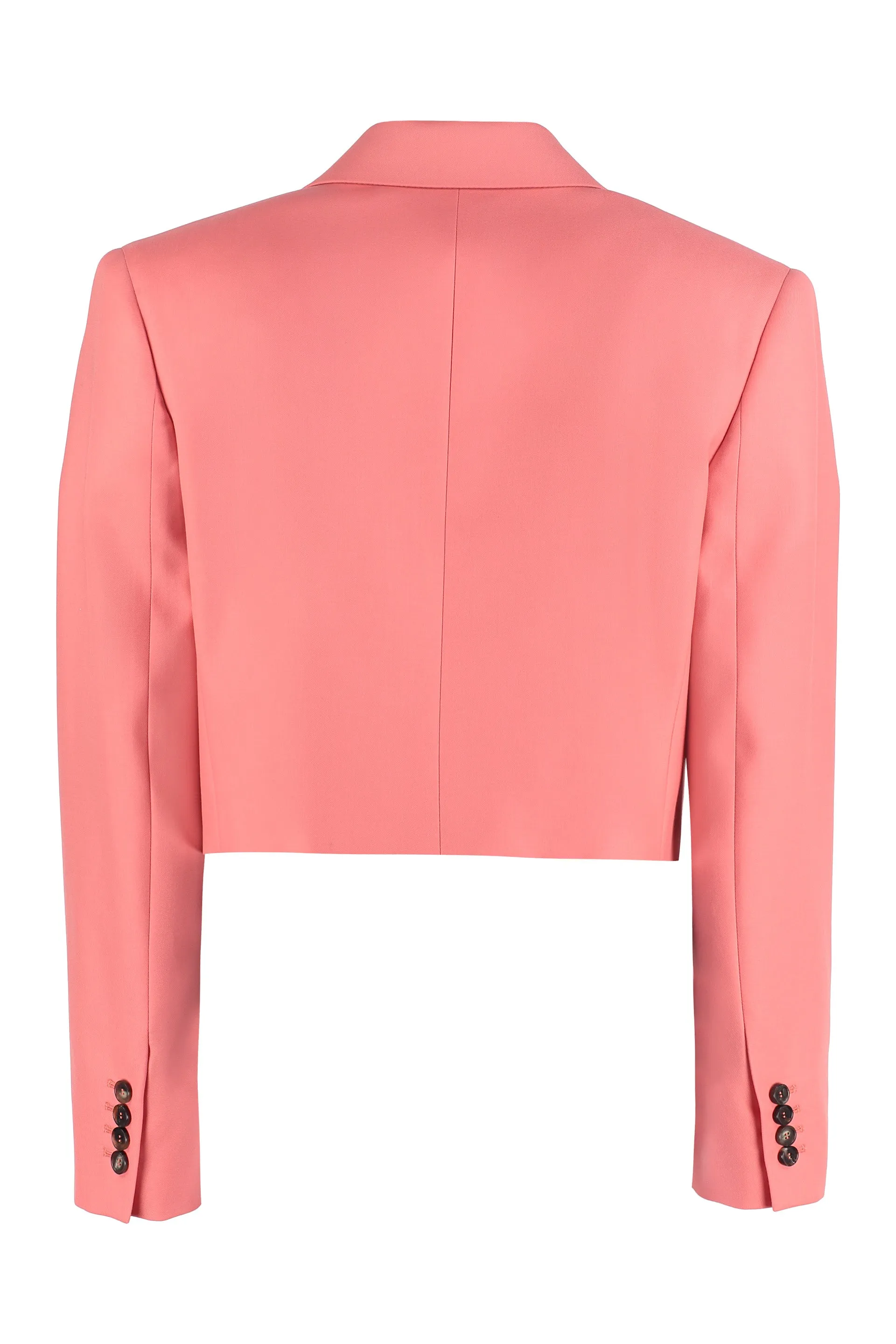 Alexander McQueen Single Breasted Long-Sleeved Cropped Jacket