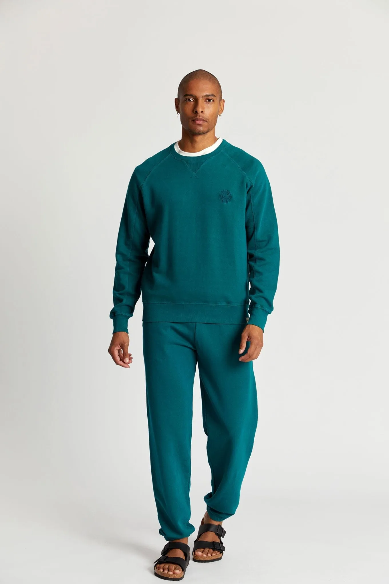 Anton Men's Organic Cotton Crewneck | Teal Green