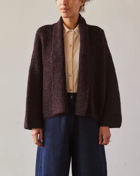 Atelier Delphine Kimono Waffle Jacket, Aubergine