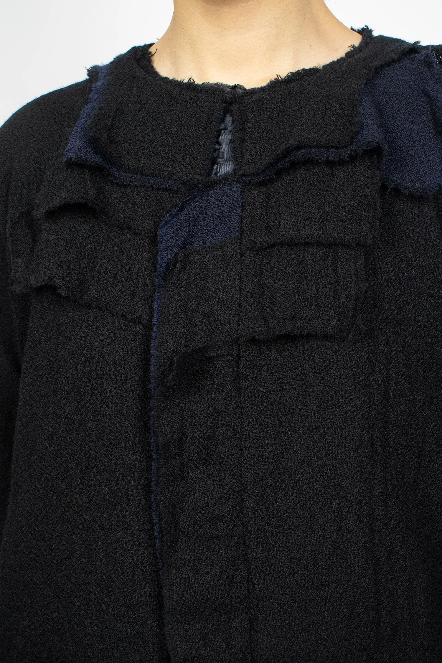 Baldo Layered Jacket Navy Blue