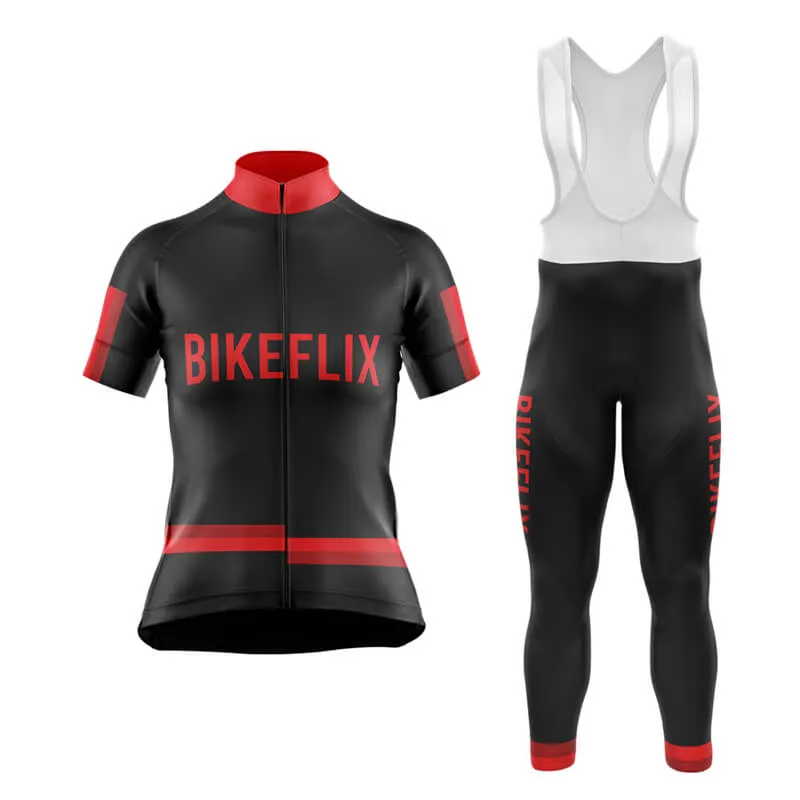 Bikeflix Club Cycling Kit (V1) (Black)