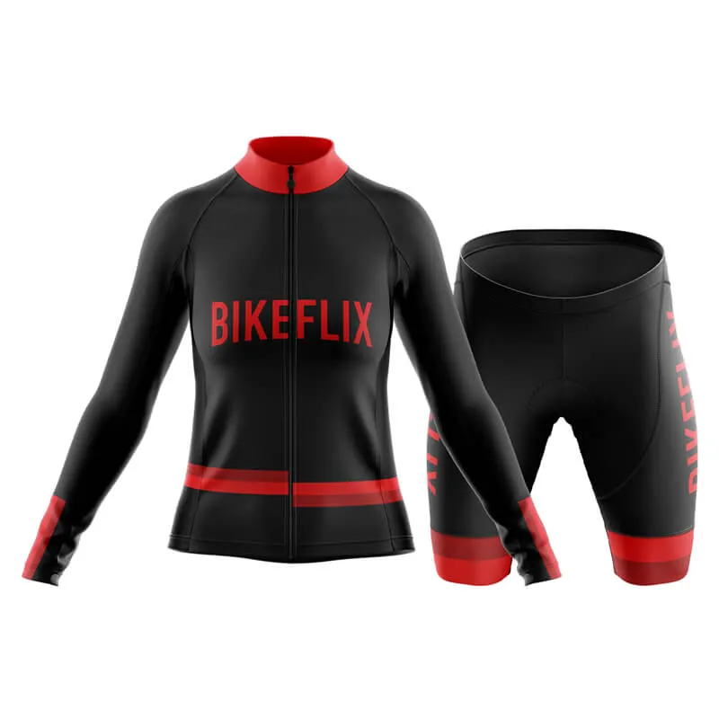 Bikeflix Club Cycling Kit (V1) (Black)