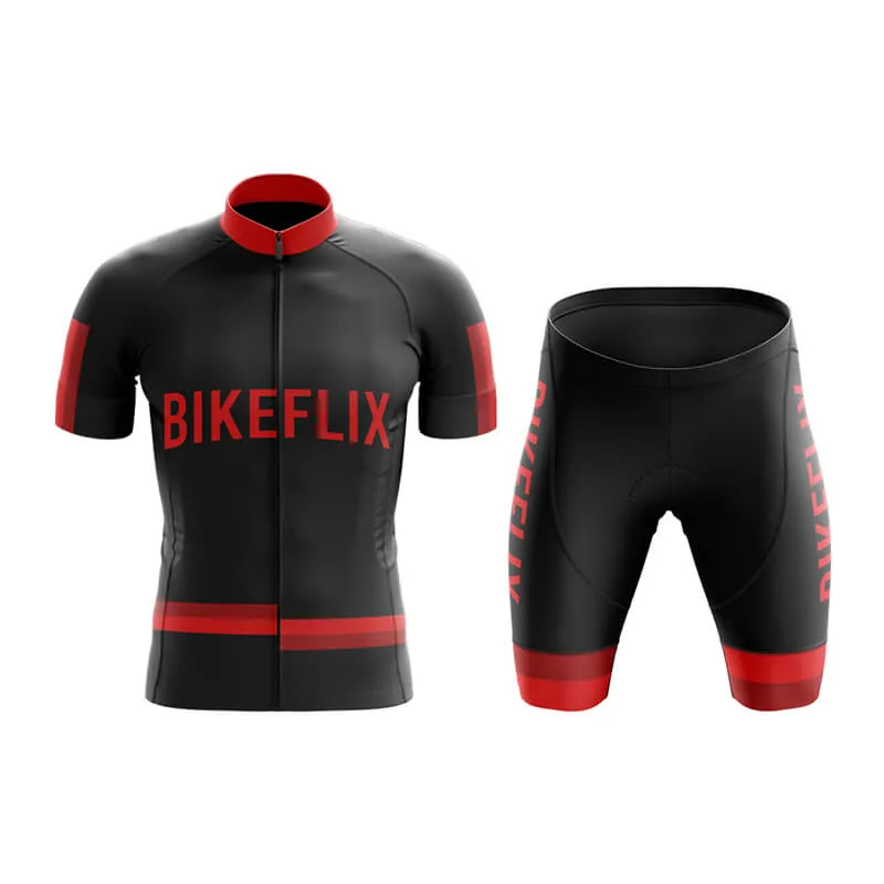 Bikeflix Club Cycling Kit (V1) (Black)