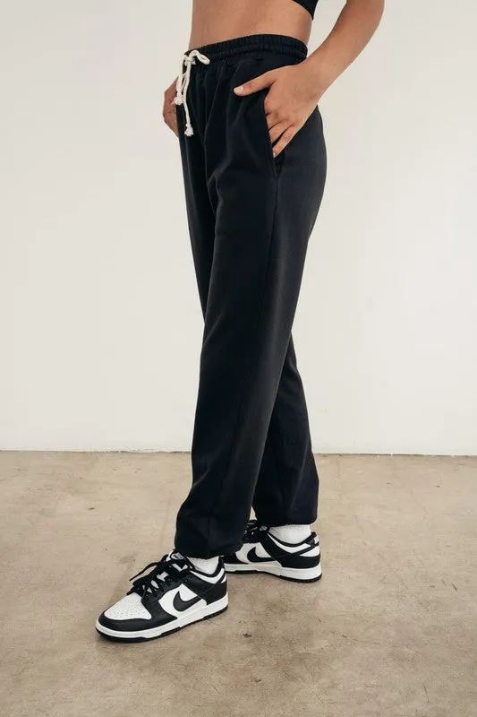 Black // Stephanie Cotton Jogger Pant