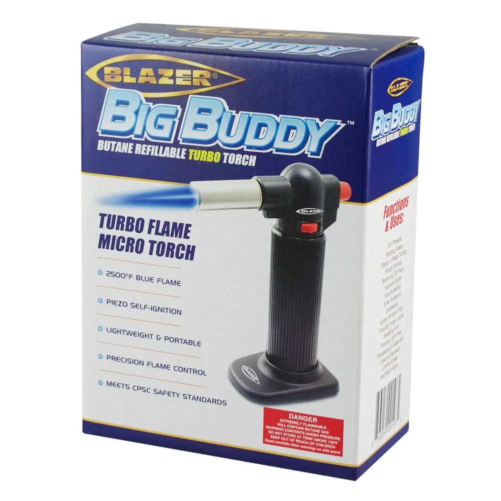 Blazer Big Buddy Refillable Butane Turbo Torch - Red