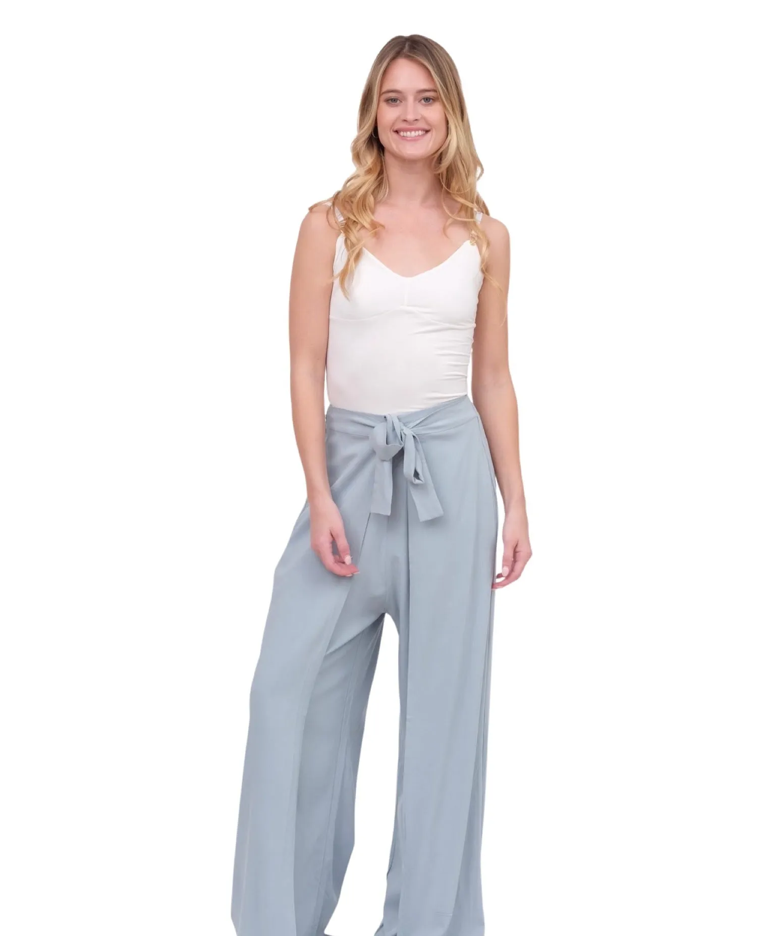 Blue Elka Wide Leg Pant