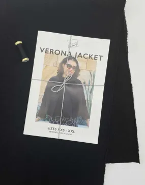 Boiled Wool Verona Jacket Complete Dressmaking Kit, Tessuti