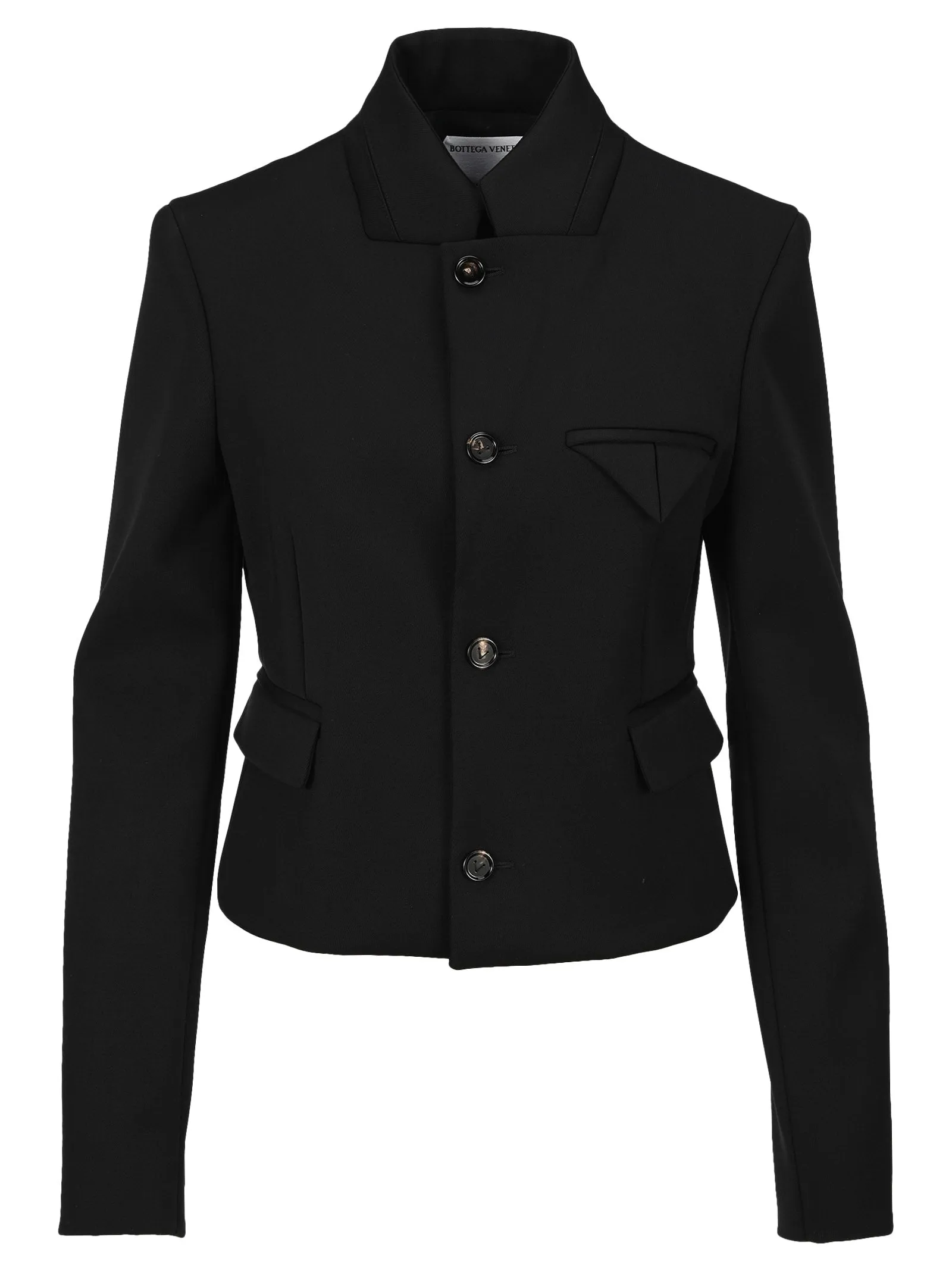 Bottega Veneta Single-Breasted Cropped Jacket