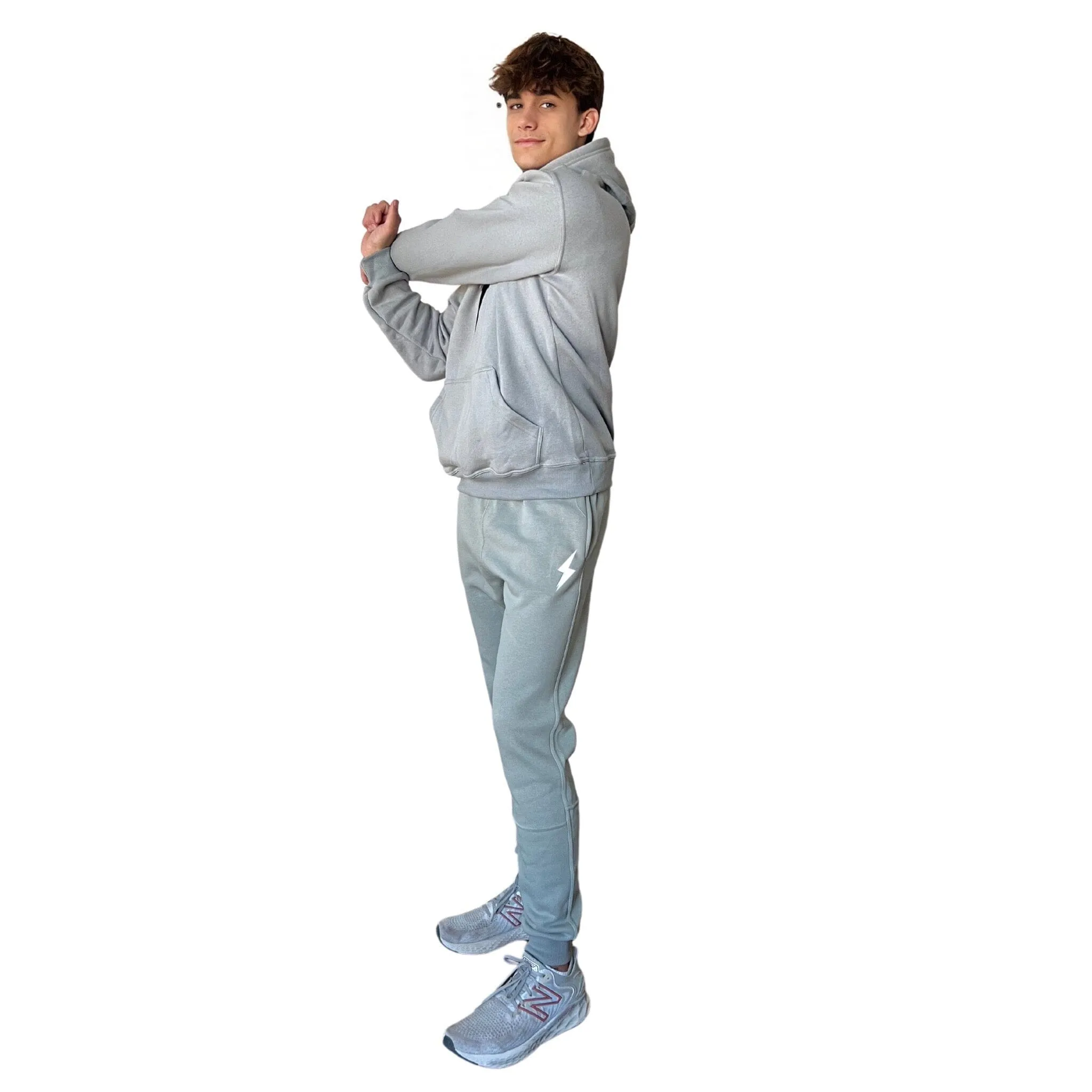 BRUCE BOLT Cotton Joggers - GREY