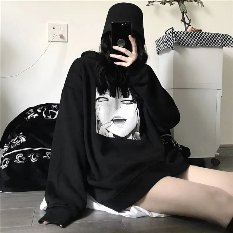 B/W Anime Hoodie