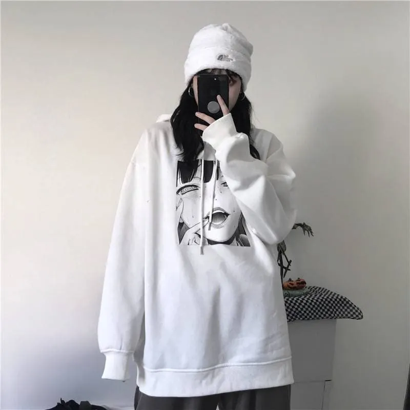 B/W Anime Hoodie