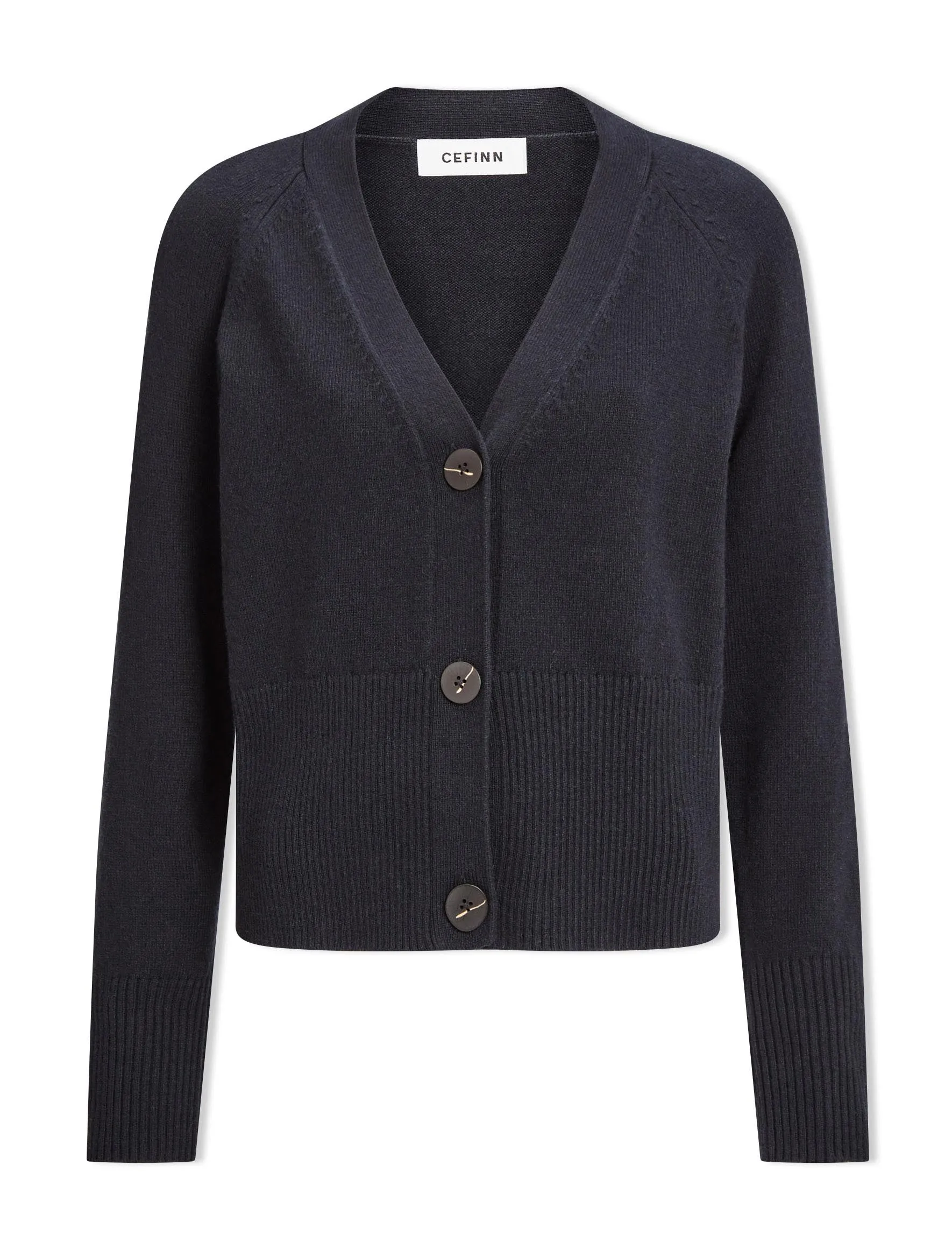 Caro Cotton Cardigan - Black