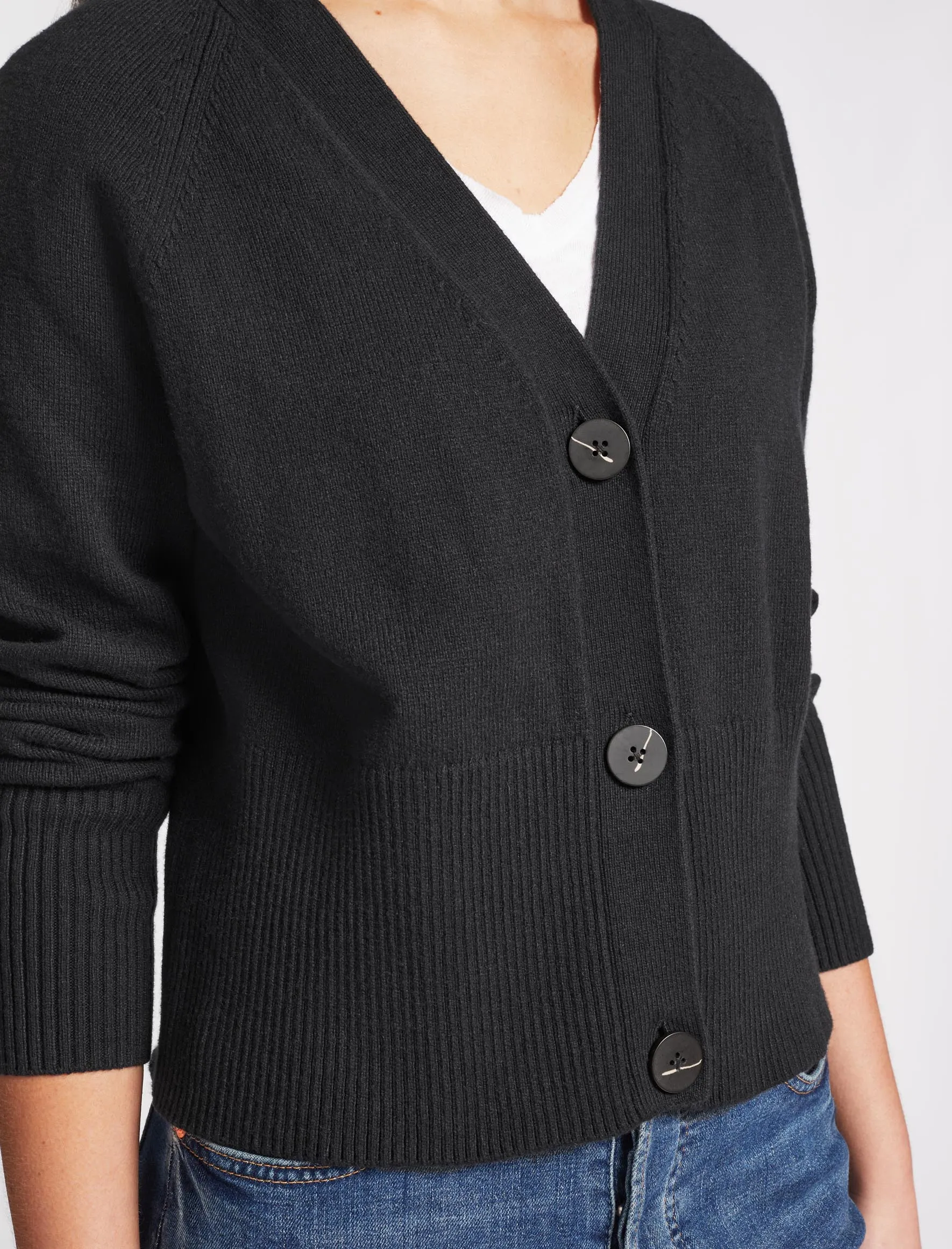 Caro Cotton Cardigan - Black