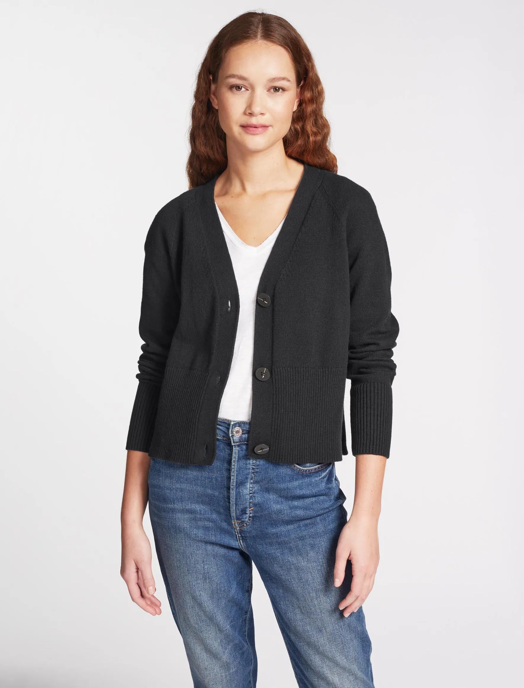 Caro Cotton Cardigan - Black