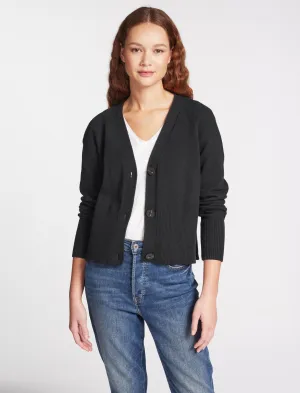 Caro Cotton Cardigan - Black