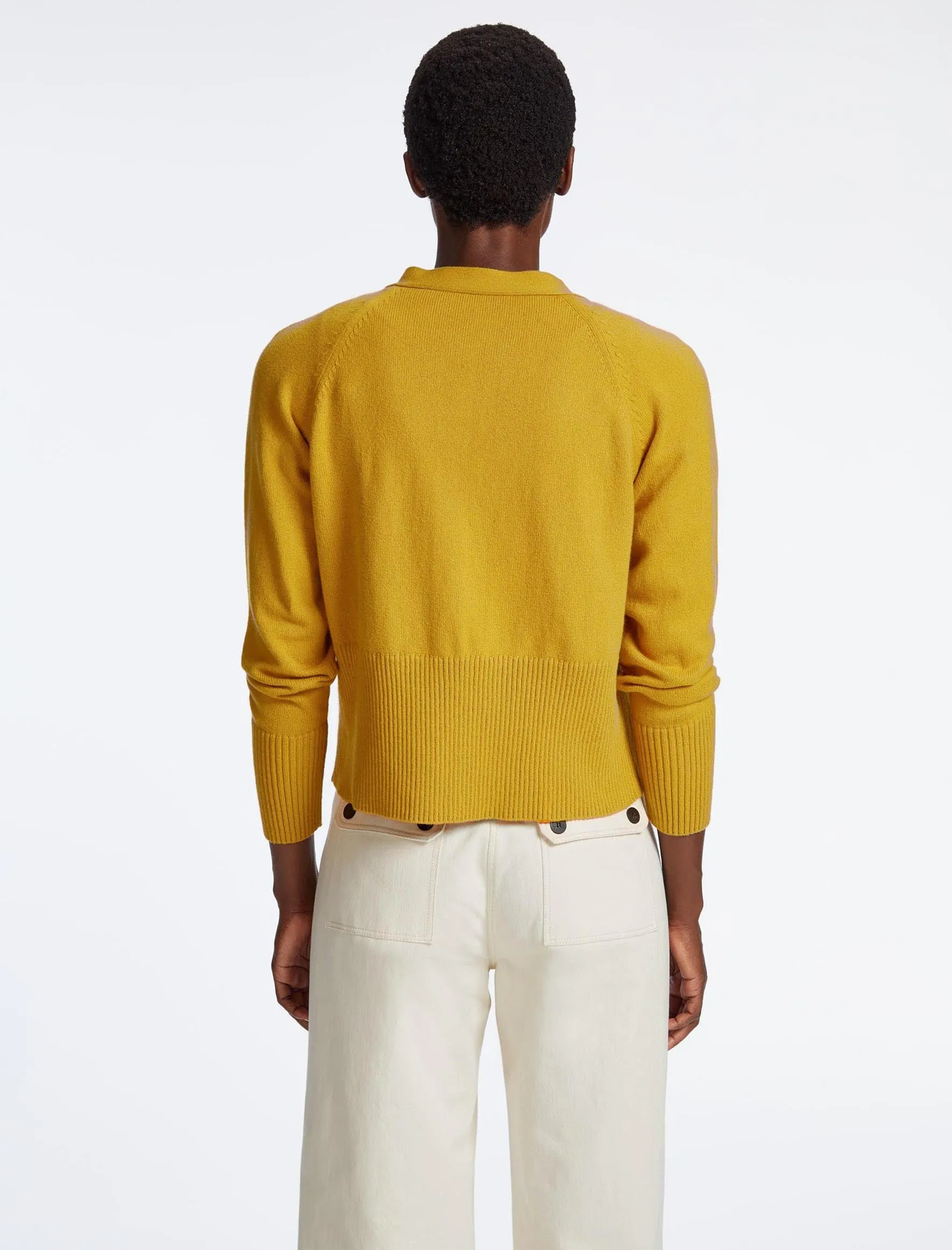 Caro Cotton Cardigan - Mustard