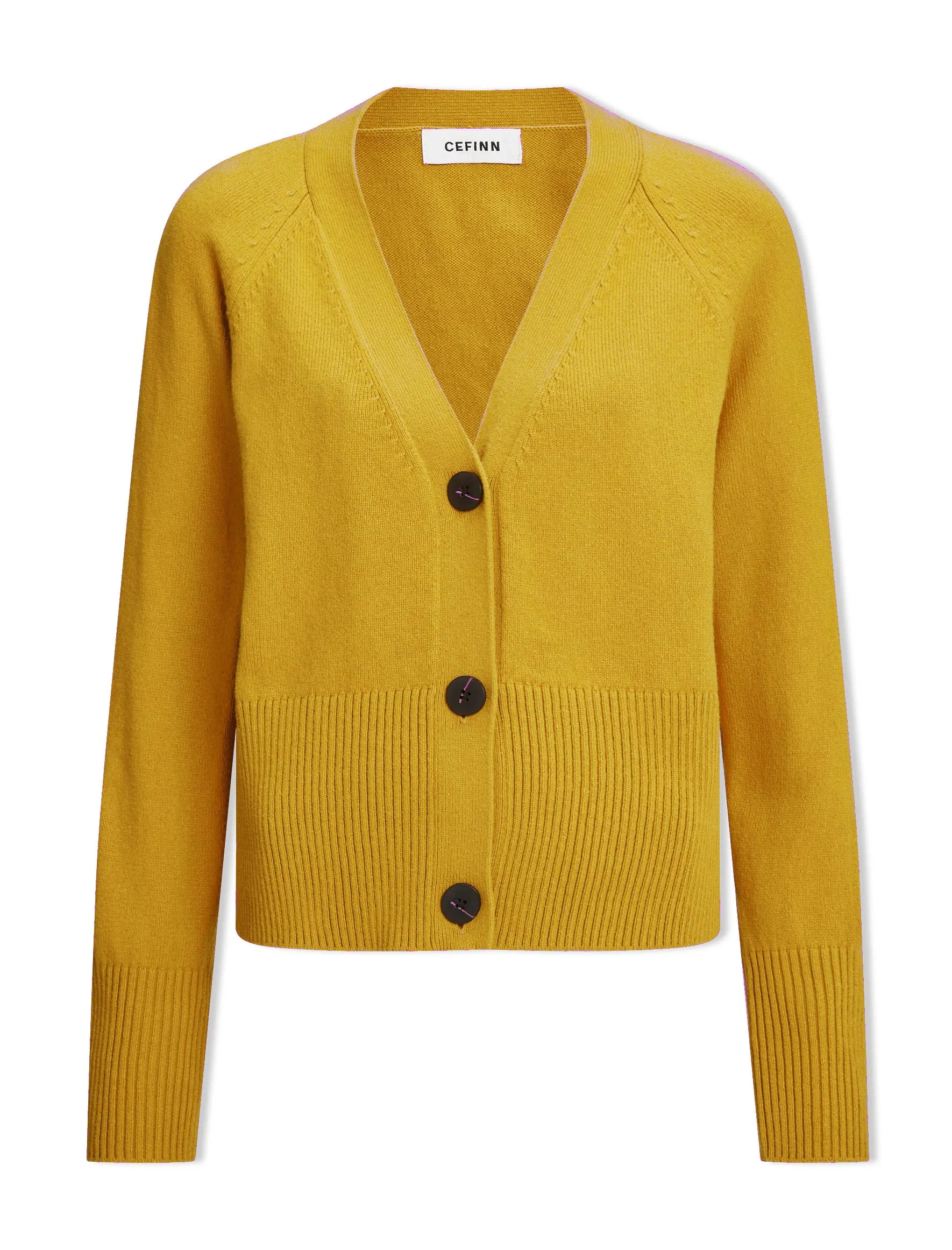 Caro Cotton Cardigan - Mustard