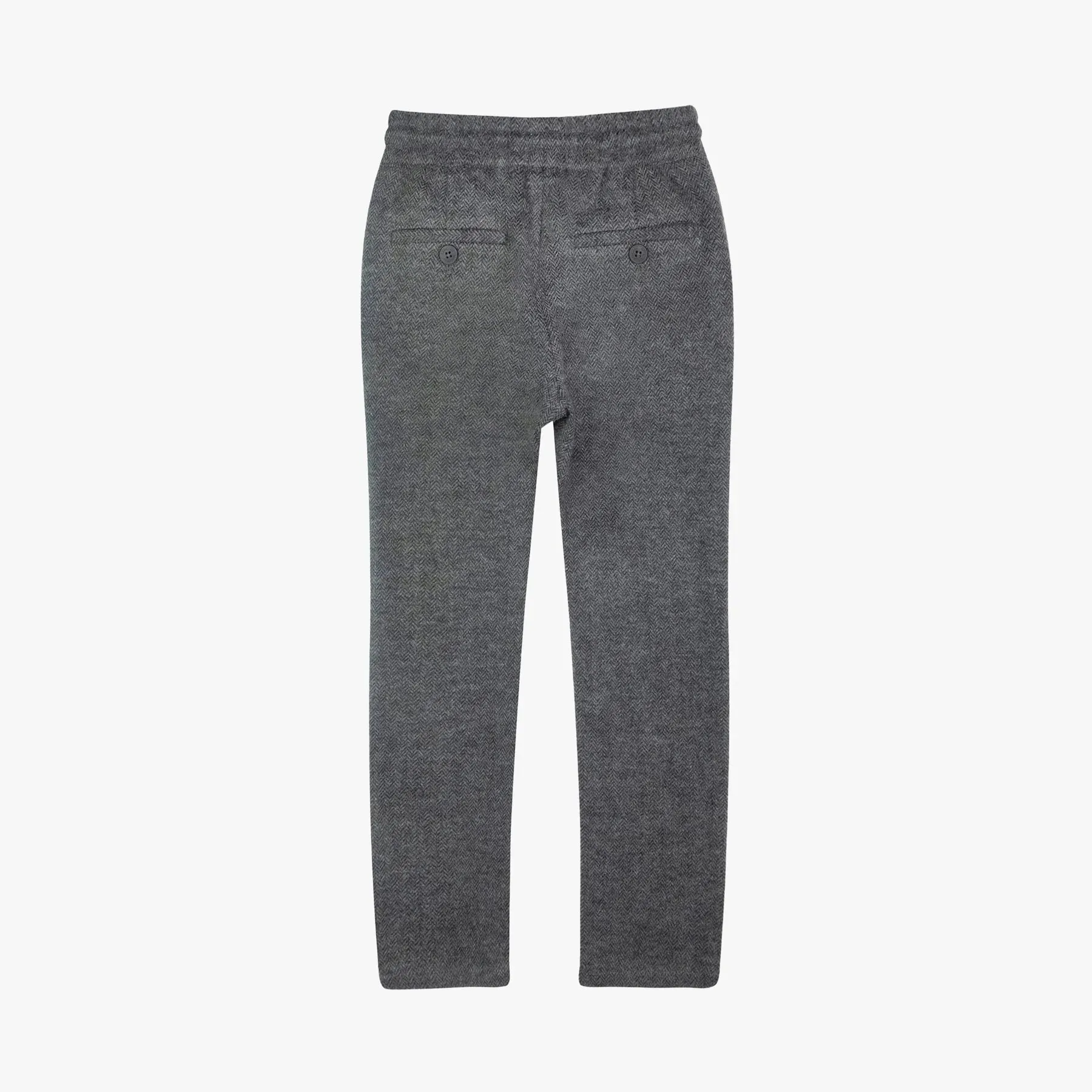 Charcoal Herringbone Everyday Stretch Pant