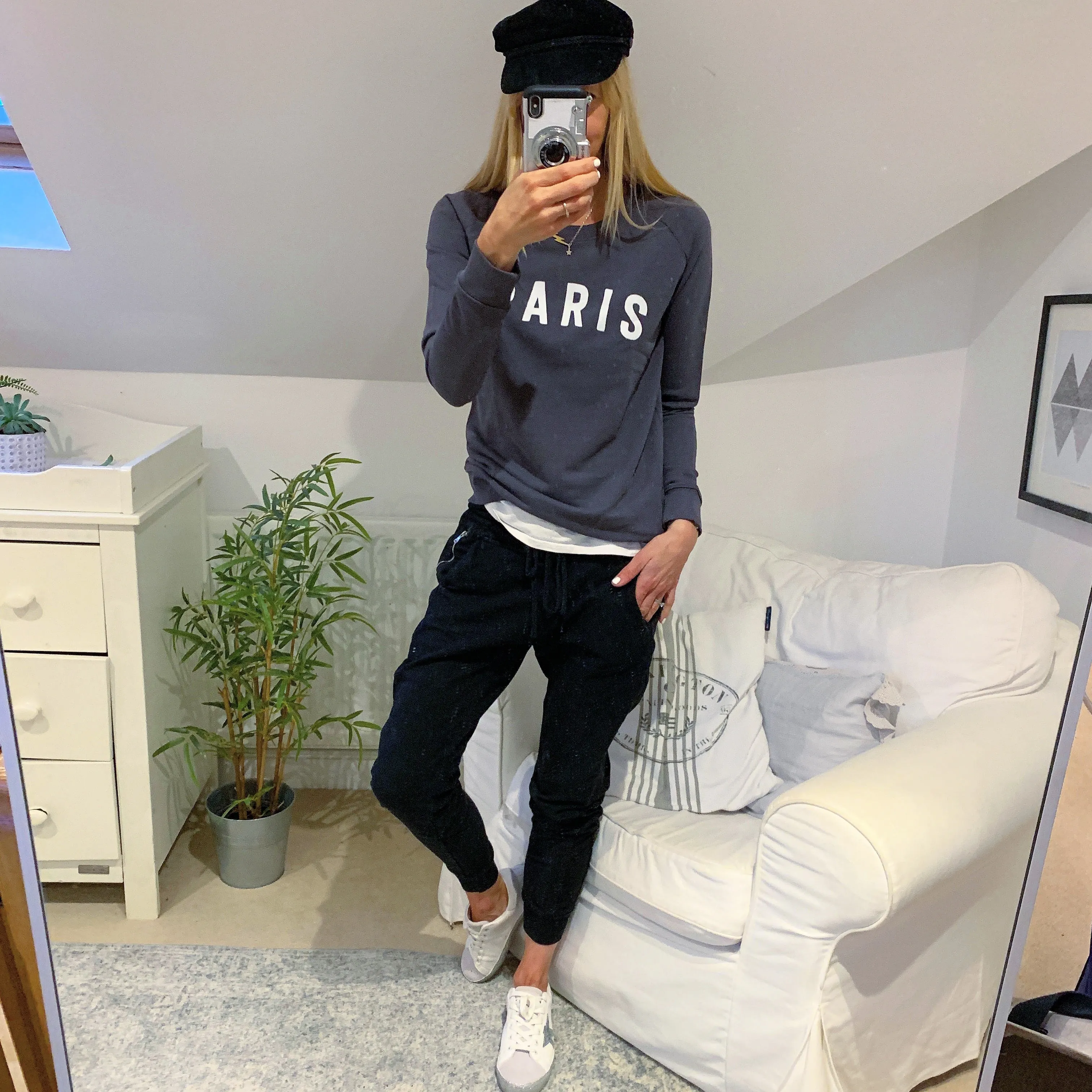 Charcoal PARIS sweatshirt