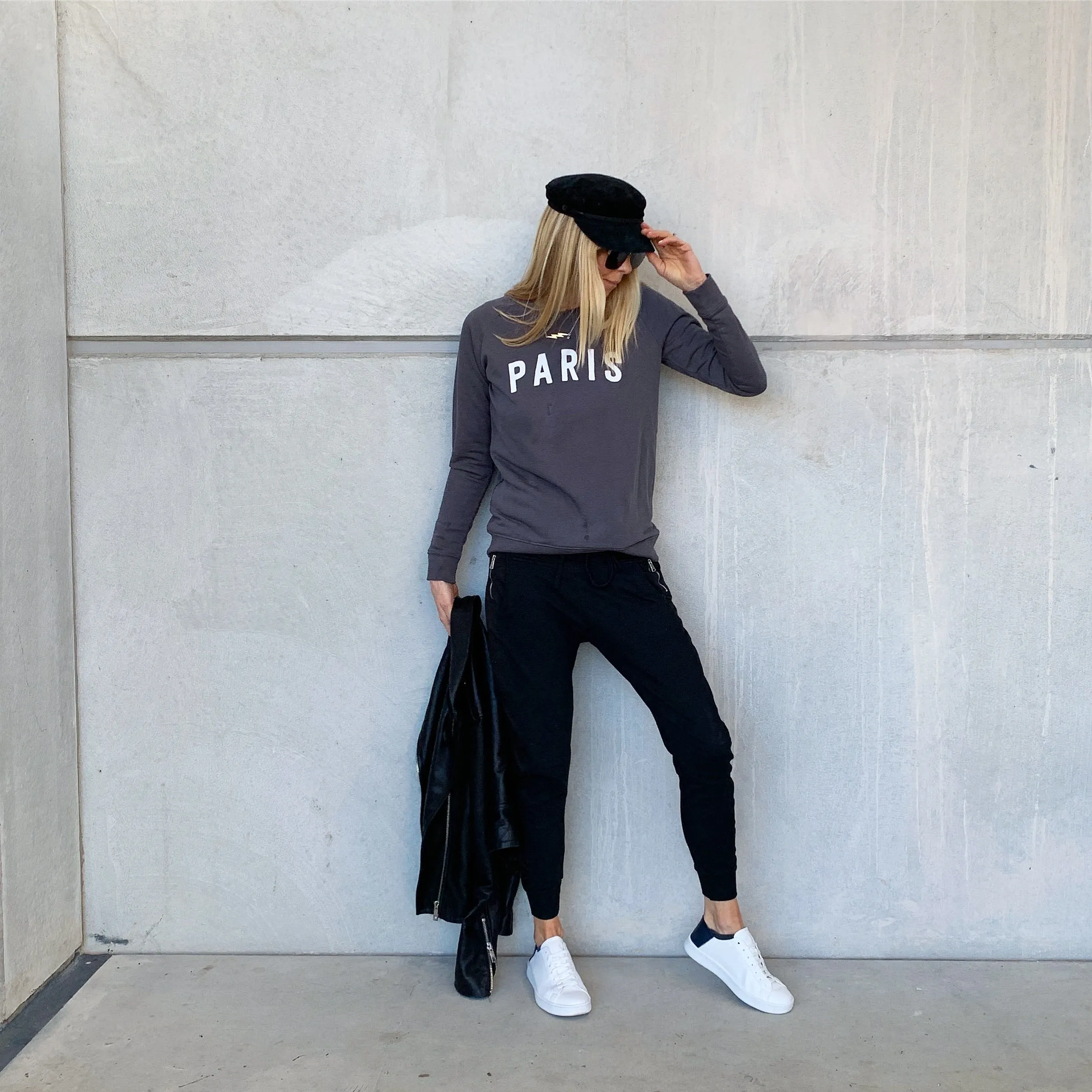 Charcoal PARIS sweatshirt