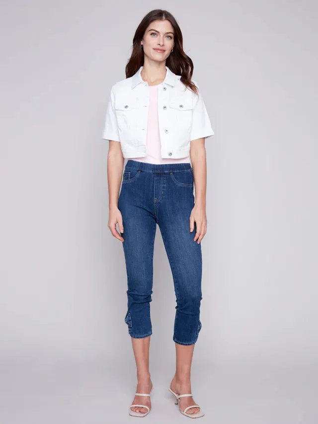 Charlie B Cropped Short Sleeve Jacket