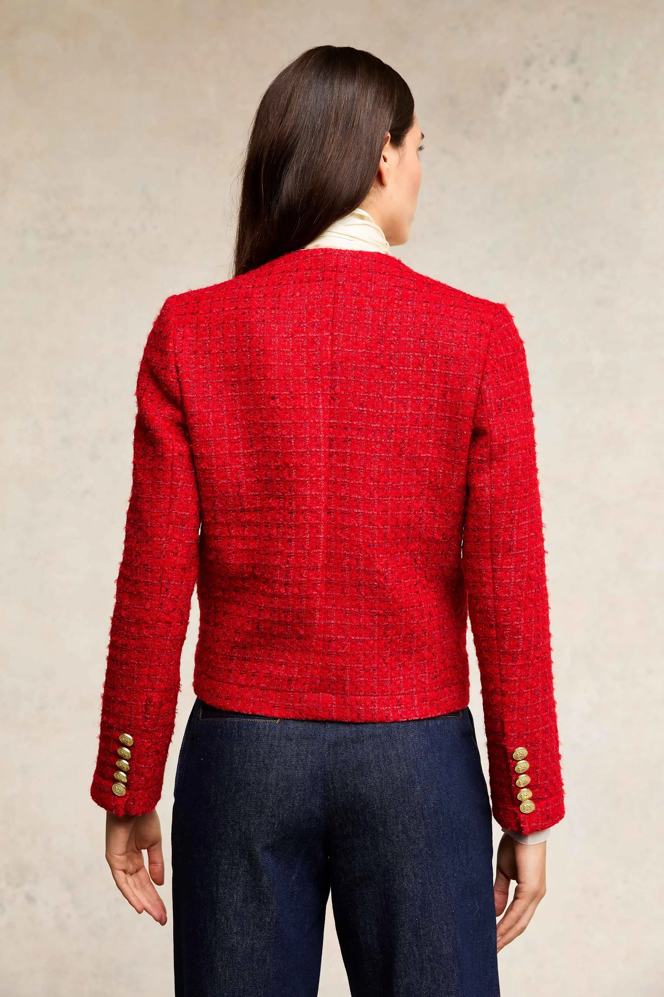 Chelsea Jacket (Red Boucle)