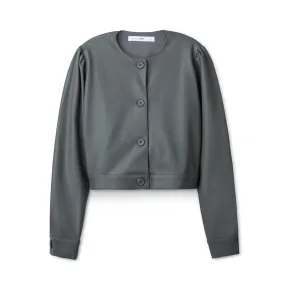 Classic Leather Jacket IN: Grey