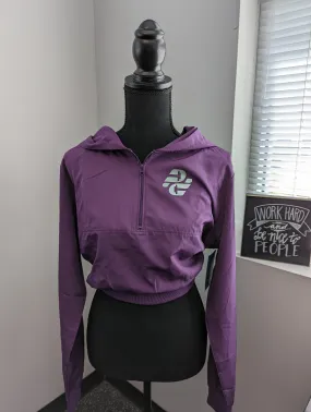 Crop Jacket with Hood - Purple