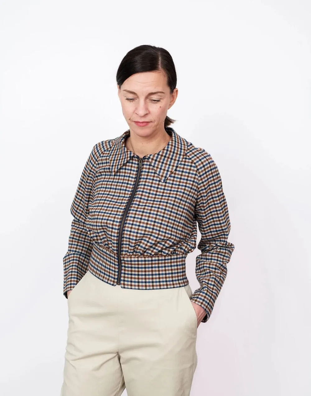 Cropped Jacket Sewing Pattern, The Assembly Line