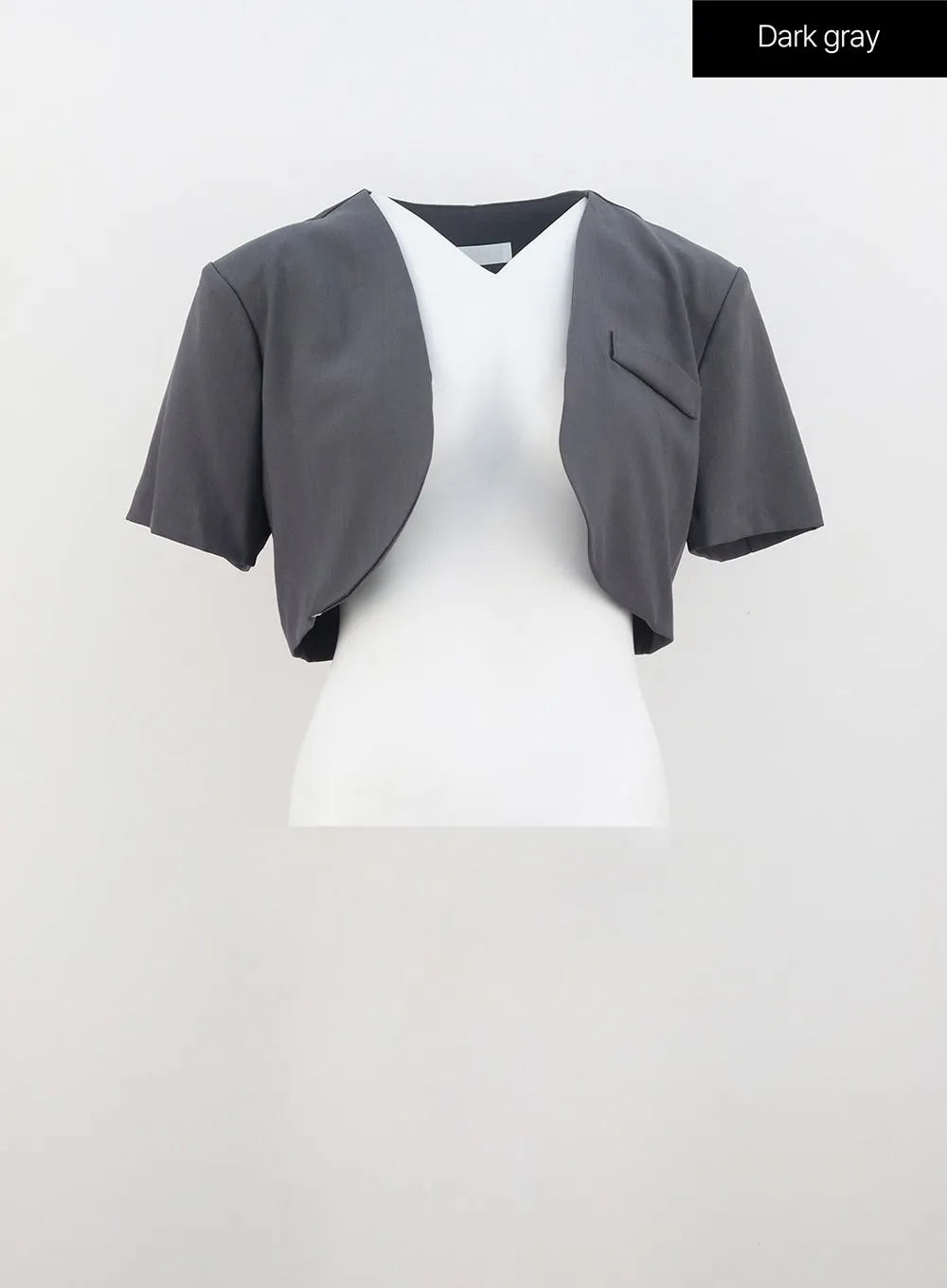 Cropped Short Sleeve Jacket IU326