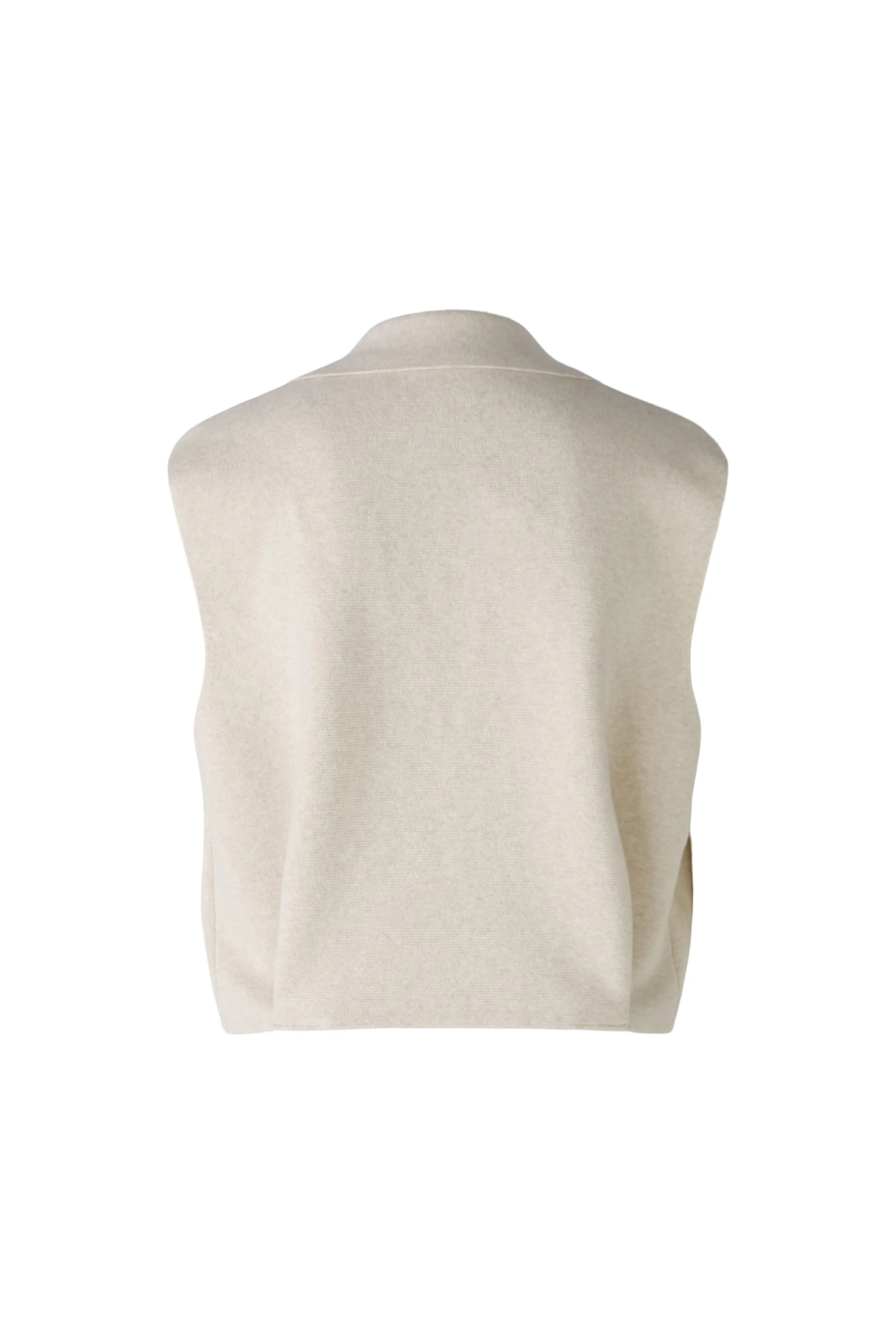 Cropped Waistcoat - Beige