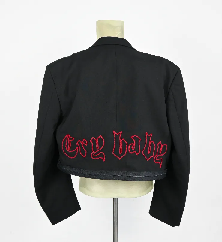 CRY BABY patch blazer