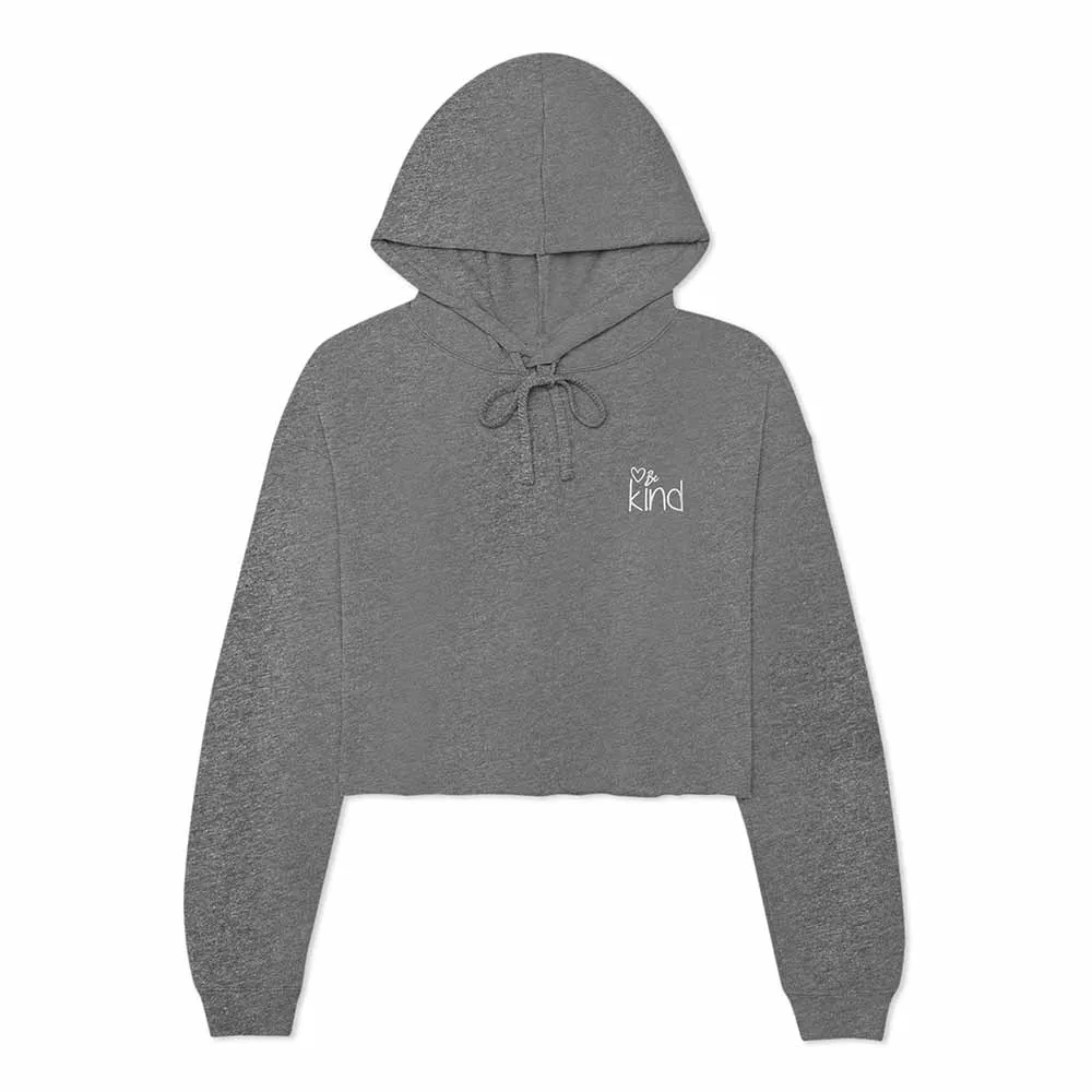 Dalix Be Kind Cropped Hoodie