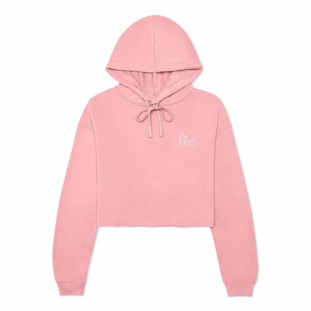 Dalix Be Kind Cropped Hoodie