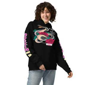 Deadly Sweet Snake Bite Floral Heavyweight Unisex Oversized Hoodie