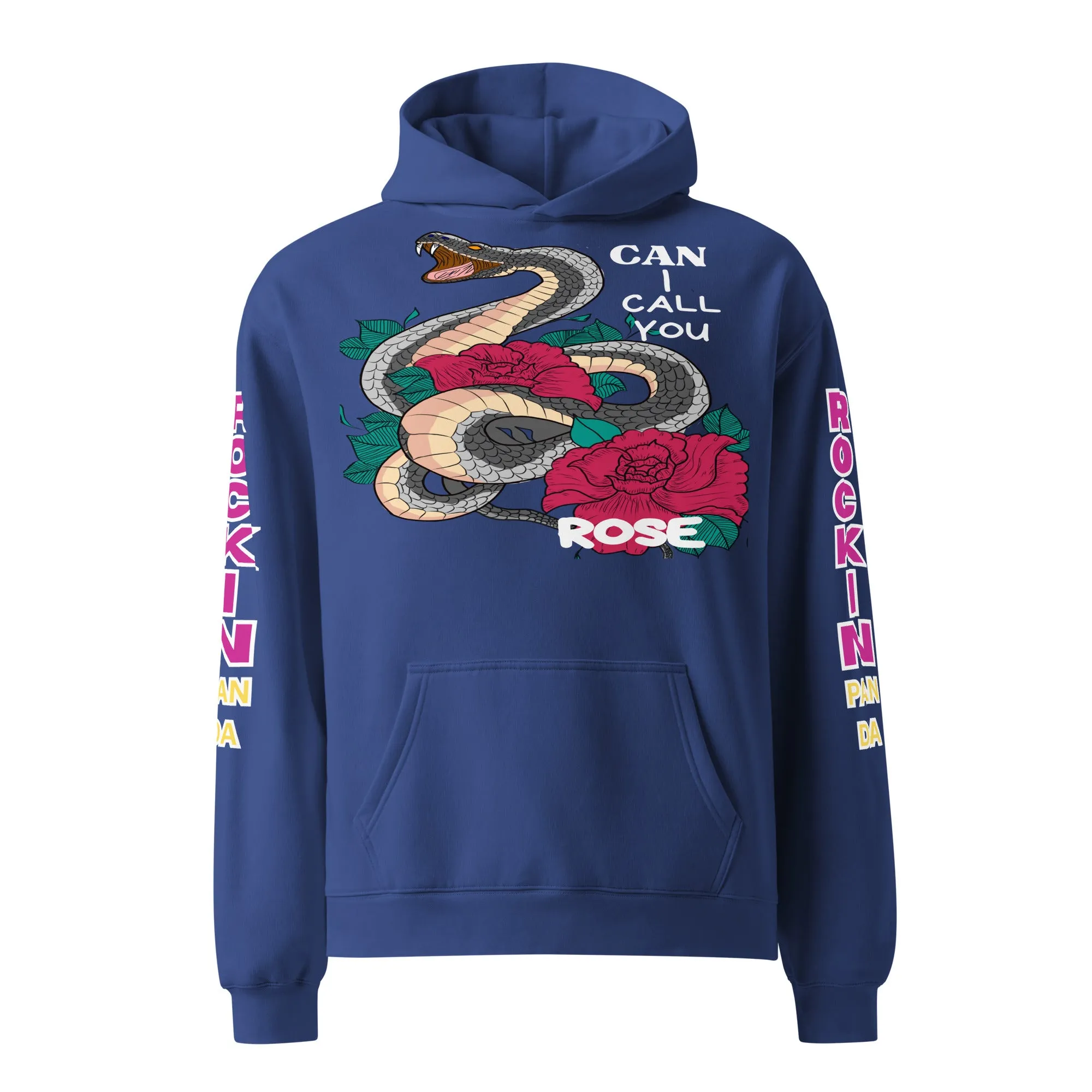 Deadly Sweet Snake Bite Floral Heavyweight Unisex Oversized Hoodie