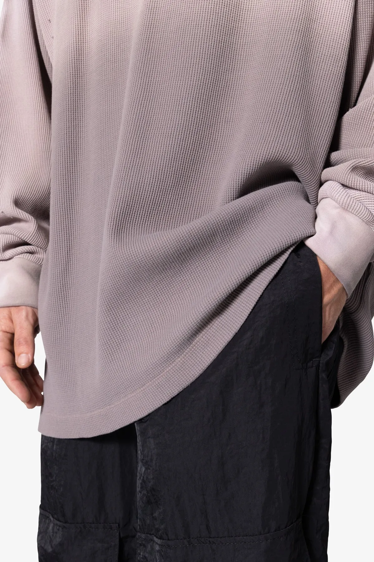 Destroyed Thermal L/S Tee - Mauve