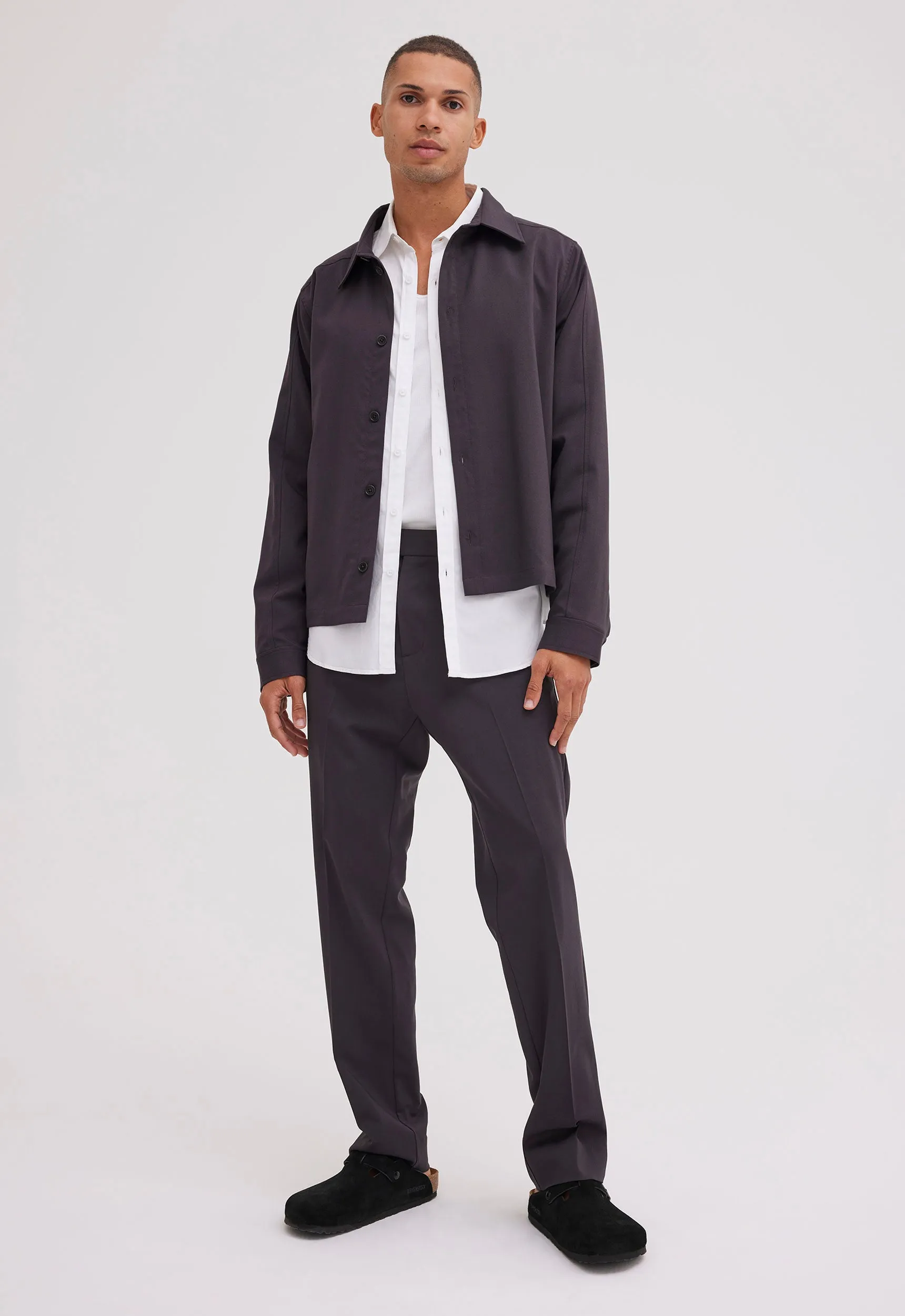 Divvy Merino Wool Jacket - Muse Charcoal