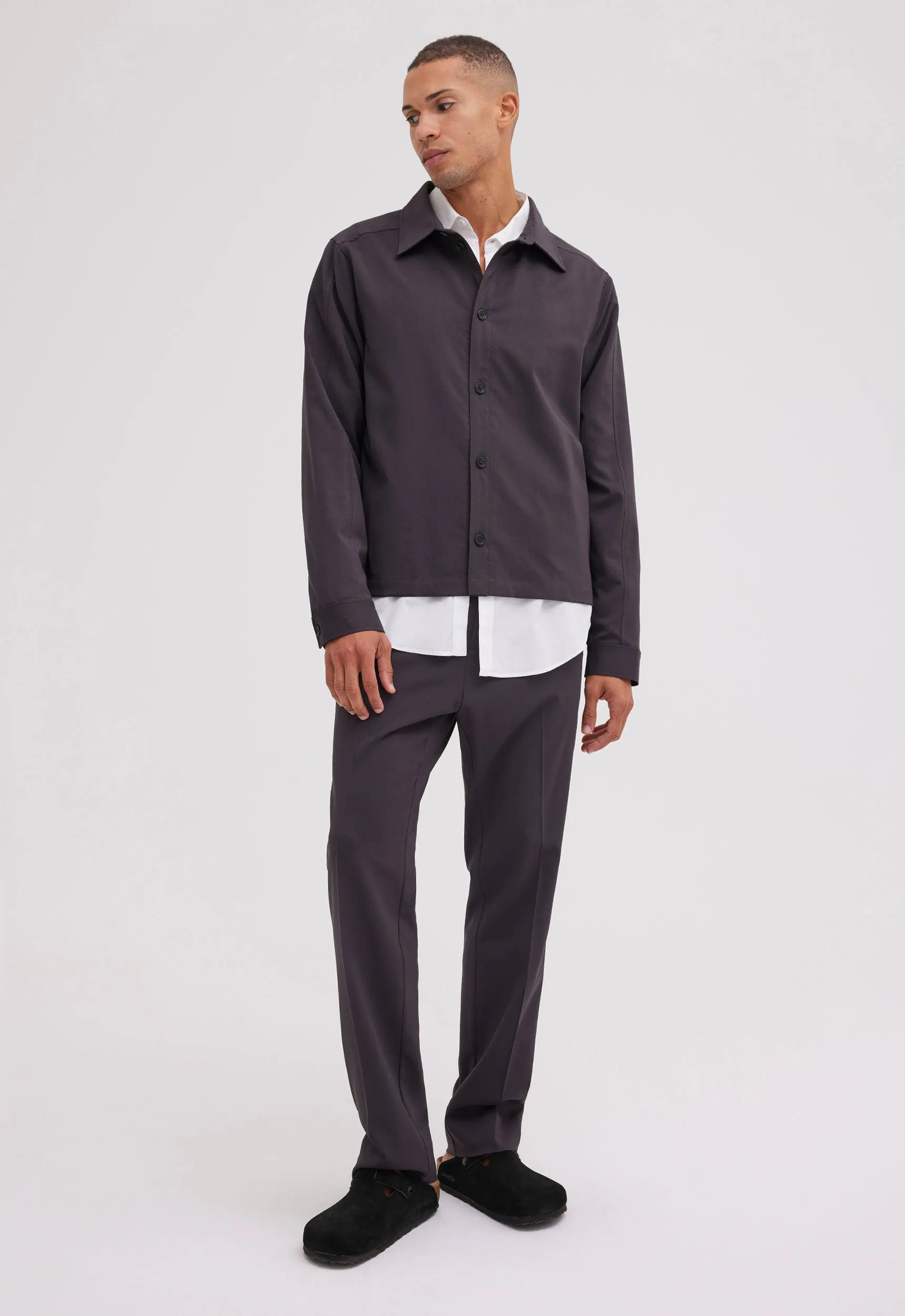 Divvy Merino Wool Jacket - Muse Charcoal