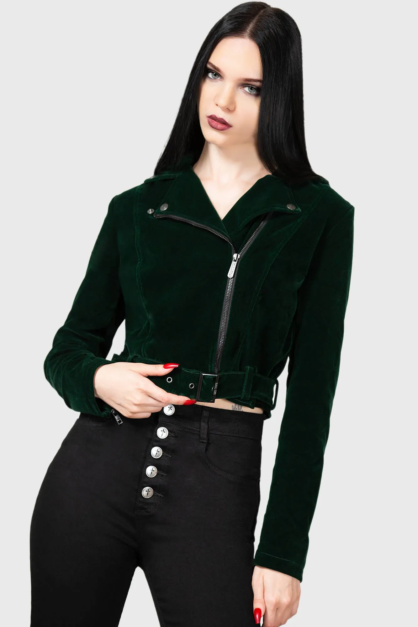 Emerald Goddess Biker Jacket